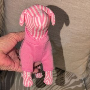 PINK Victoria's Secret Pink Striped Dog - Collectable